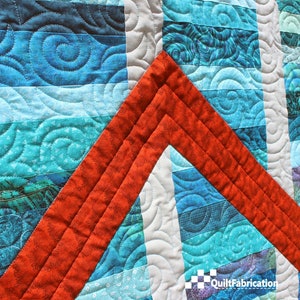 Stock Market, Scrap Quilt, String Quilt, Lap, Twin Quilt, Quilt Pattern, Modern Quilt image 2