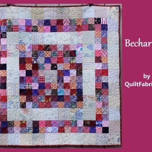 Becharmed Baby Quilt, Scrap Quilt, Anfänger Quilt, Charm Squares