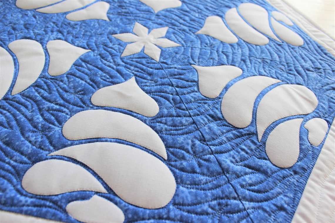 Winter Forest Table Topper Quilt Pattern: Beginner Snowflake Tree ...