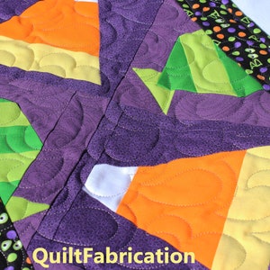 Halloween Candy table runner, Intermediate PDF Download Quilt Pattern, Fall Decoration image 4