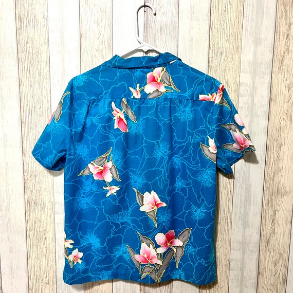1990s/Y2K Hilo Hattie Hawaiian Shirt, M - image 4