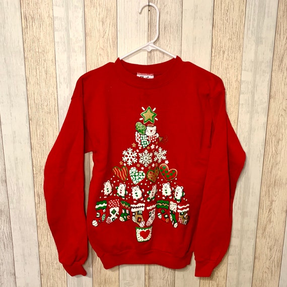 SALE: 1980s/1990s “Ugly Christmas” Crewneck w/ Cat