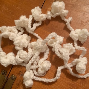 Crochet Popcorn Garland