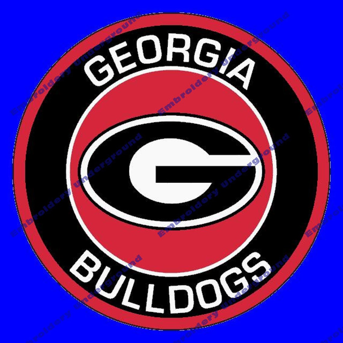 Embroidery design georgia bulldogs | Etsy