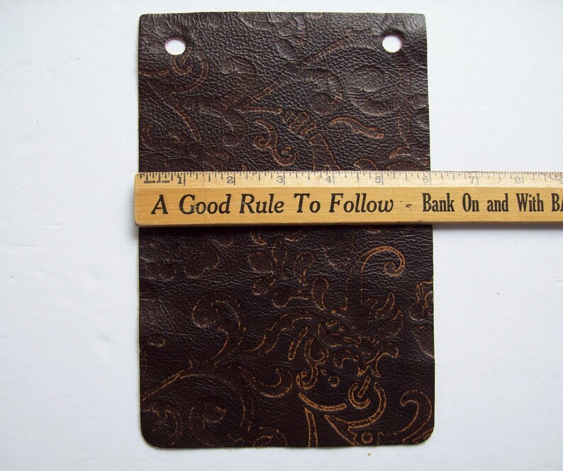 tooled leather sample 6x9