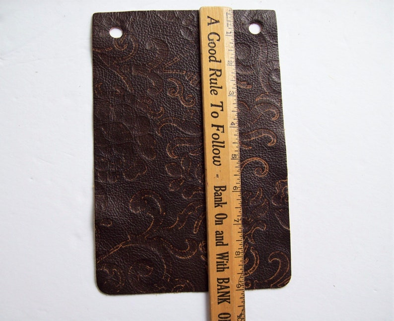 tooled leather sample 6x9