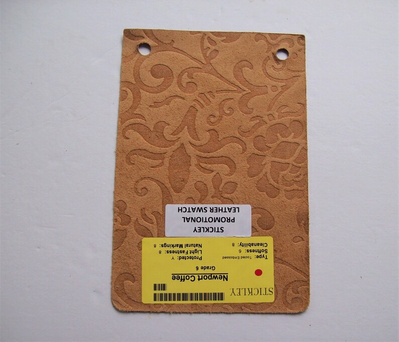 tooled leather sample 6x9