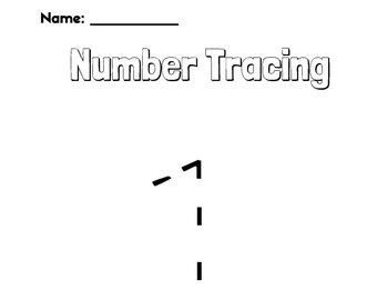 Number tracing worksheets number 1-20