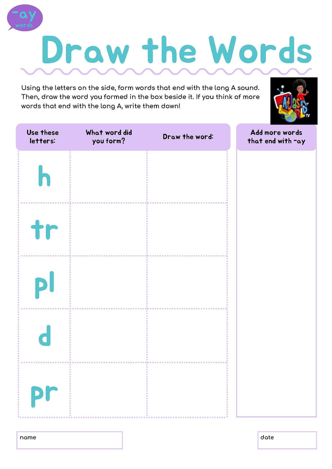 Kindergarten Learning Worksheets - Etsy