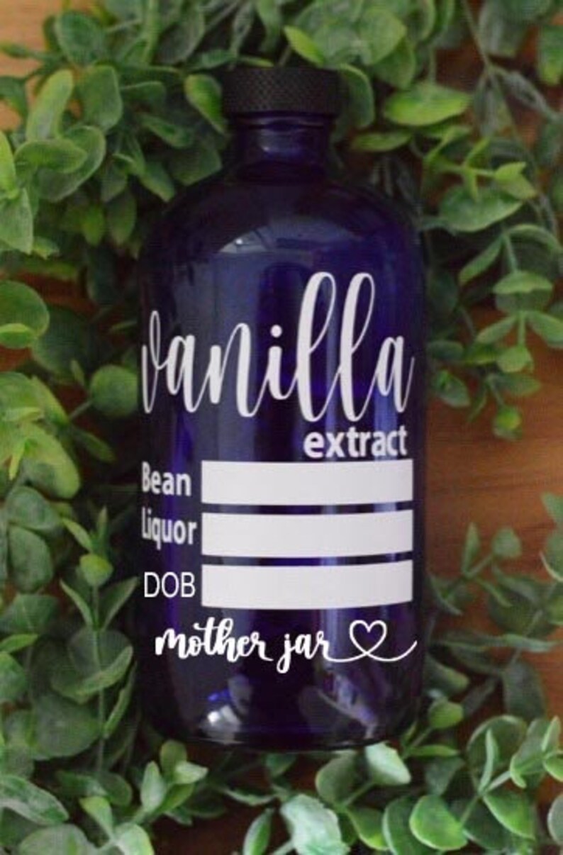 Vanilla Extract Mother Jar label vanilla label homemade Etsy
