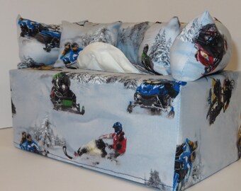 Schneemobil Couch Taschentuchbox Bezug - Für die hartnäckigen Schneemobilfahrer (Taschentuchbox nicht enthalten)