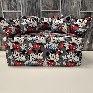 Hand-made Mickey and Minnie Couch/Sofa Tissue Box Cover