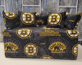 Handmade Boston Bruins Couch/Sofa Tissue Box Cover