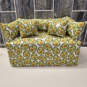 Hand-Made Avocado Couch/Sofa Tissue Box Cover