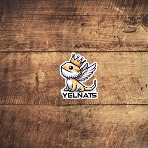 Stanley Yelnats Yellow Bearded Lizard Sticker, Yelnats Sticker, Holes Sticker