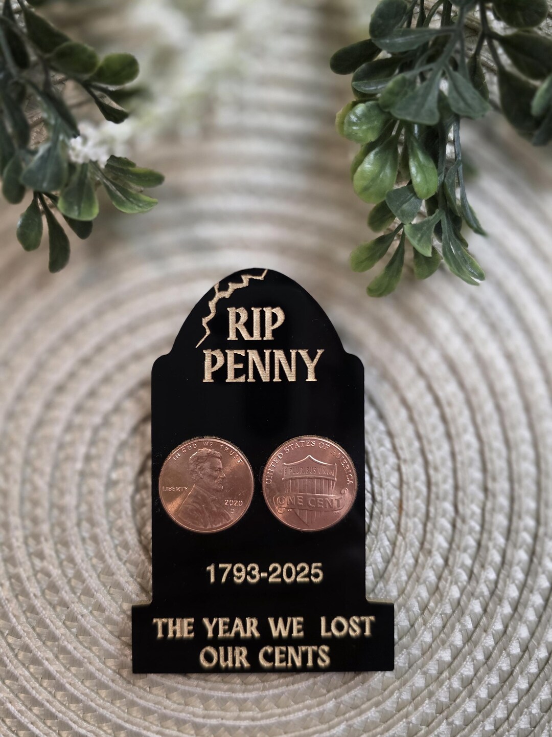 RIP Penny Magnet, “the Year We Lost Our Cents” Funny Commemorative Coin ...