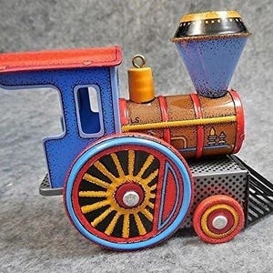 1988 Hallmark Tin Train Ornament LOCOMOTIVE 7th in the Collector&#39;s Series