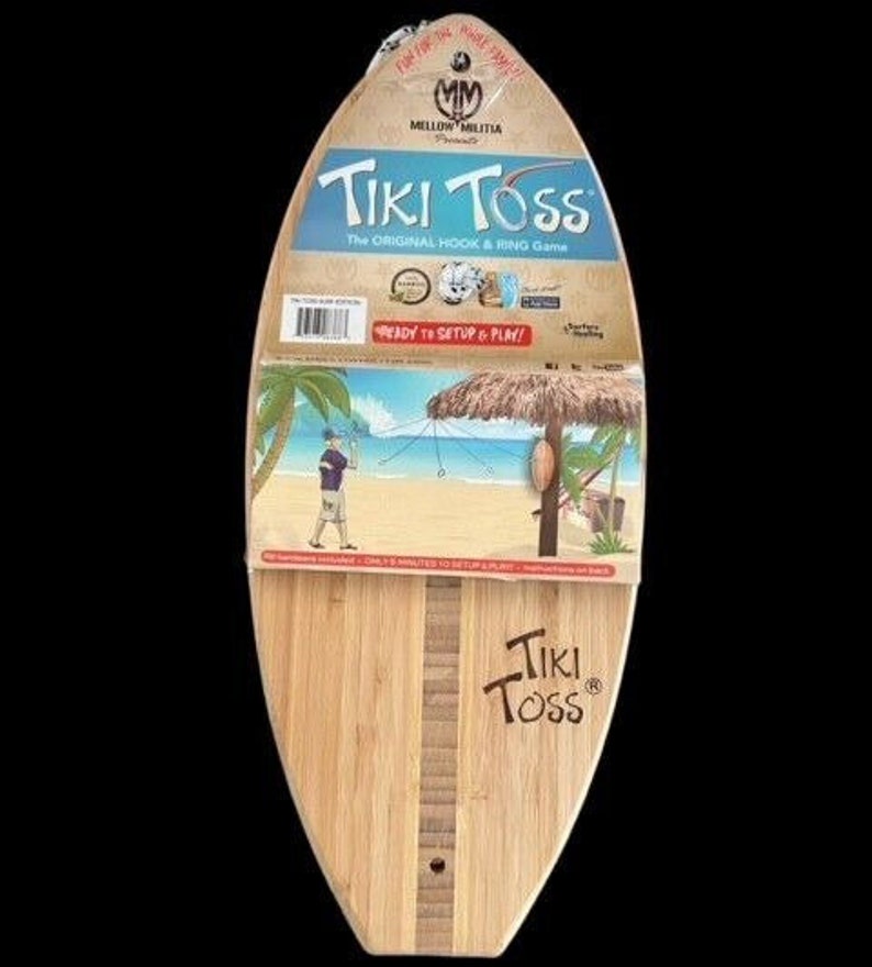 Original Tiki Toss Ring Toss Game for Adults & Kids Hook and Ring Games