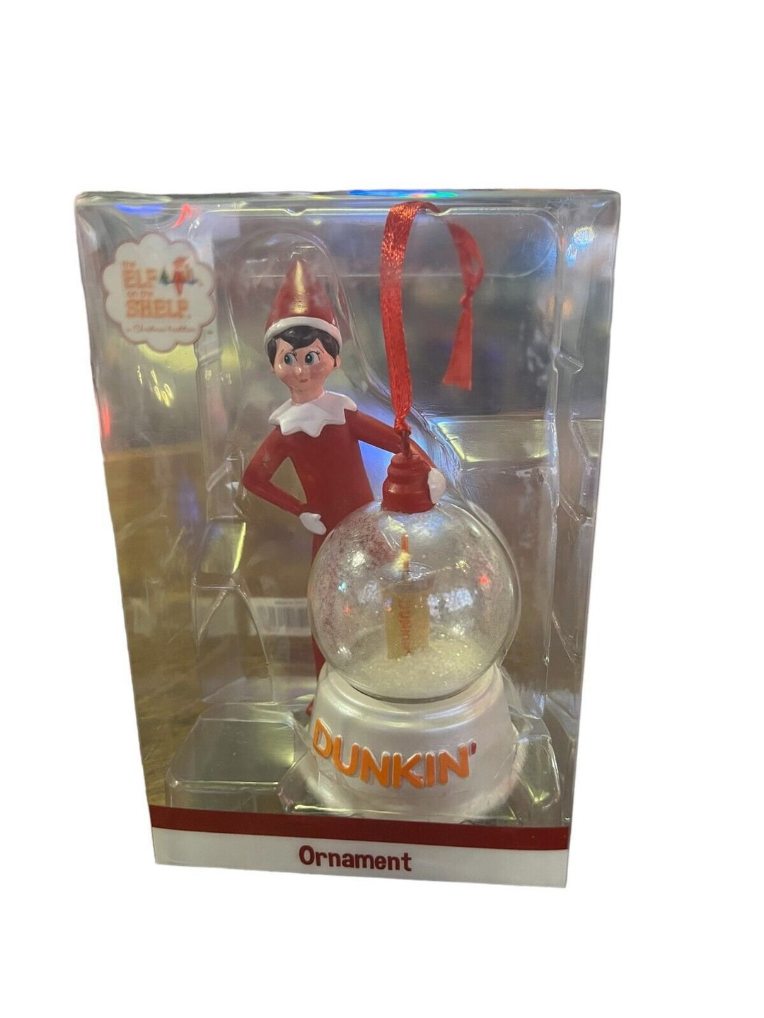 New Dunkin Donuts Elf on Shelf Boy Snow Globe Christmas - Etsy