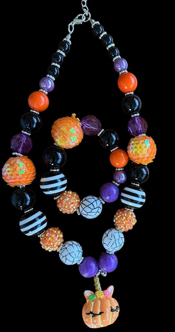Halloween Necklace with Matching Bracelet