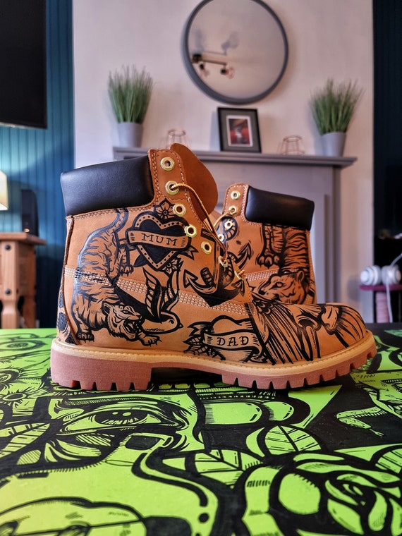 customized timberland boots
