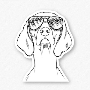 Sawyer the Vizsla - Dog Decal Sticker, Gifts For Dog Owner, Dog Breed Sticker, Dog Decal