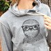 Sidney the Sloth - Grey French Terry - Unisex Slim Fit - Sloth Gift