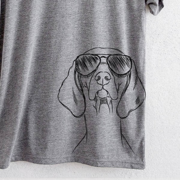 Sawyer the Vizsla - Short Sleeve Crewneck T-Shirt - Dog Lover Gift, Vizsla Gift, Vizsla Mom