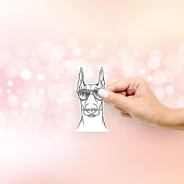 Duke the Doberman -  Decal Sticker, Gifts For Dog Lovers