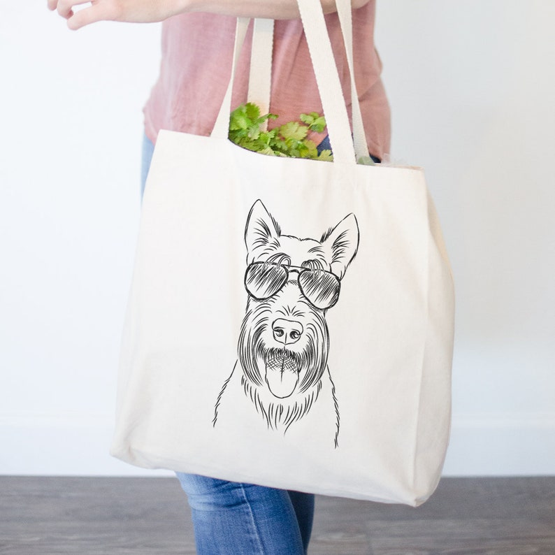 Oswald the Scottish Terrier Tote Bag Scottish Terrier Owner Gifts For Dog Owner