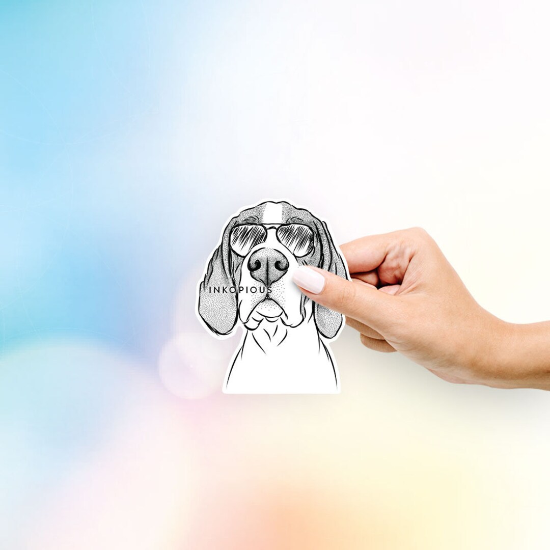 Liam the English Pointer - Decal Sticker, Gifts for Dog Lovers - Etsy