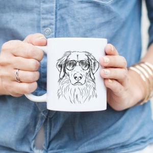 Marley the Golden Retriever Mug - Dog Mug, Dog Lover Gift