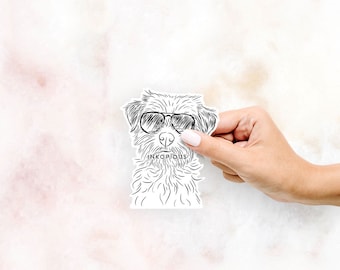 Benjamin the Border Terrier -  Decal Sticker, Gifts For Dog Lovers