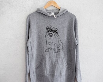Image by Shutterstock Cute Vintage Pug Dog Sketch Women/'s Tee
