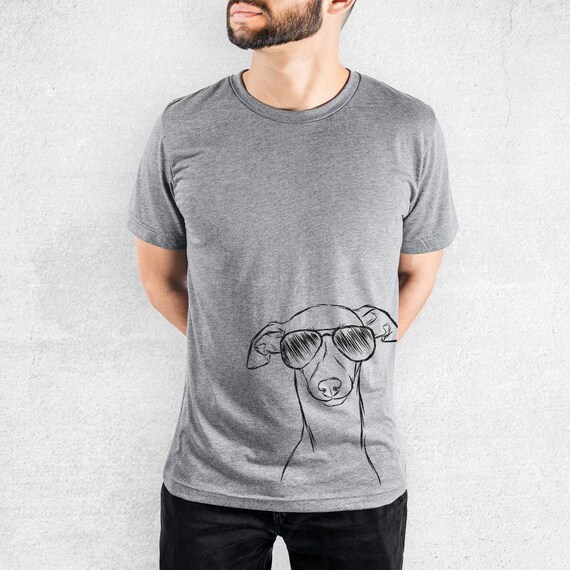 Ziggie The Italian Greyhound Whippet Tri Blend Unisex Crew Etsy