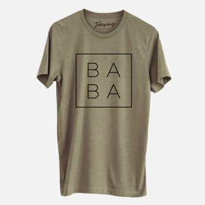 Baba Boxed Short Sleeve Crewneck Shirt - 5 Color Options - Persian Father&#39;s Day Gift