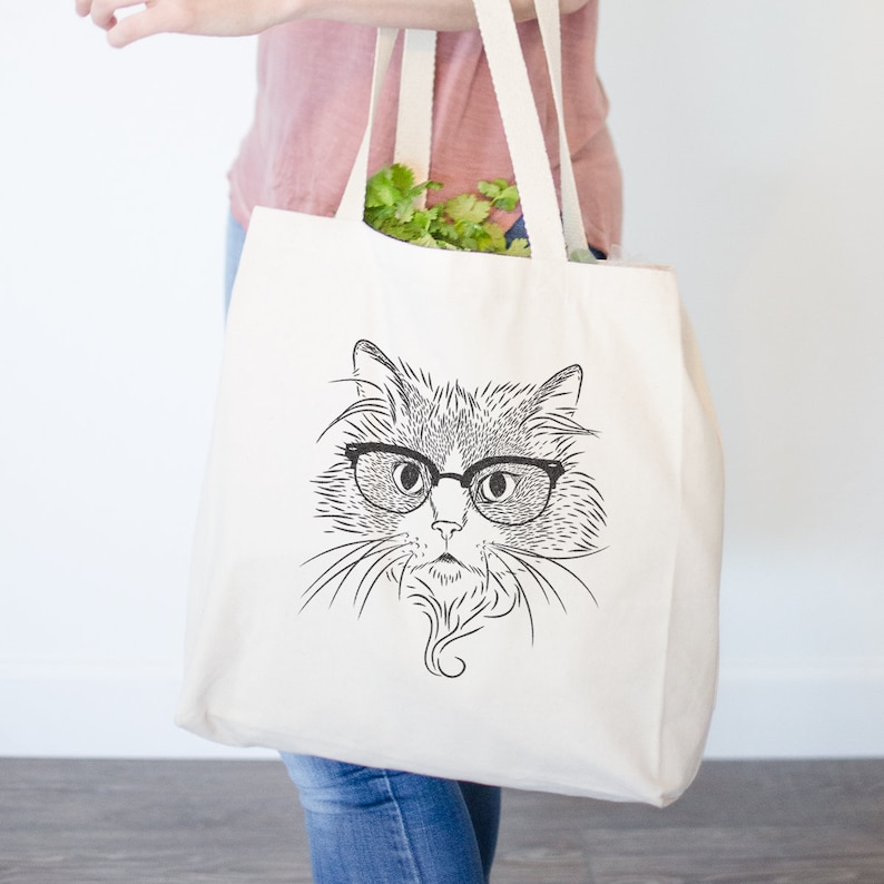 Daniel the Ragdoll Cat Canvas Tote Bag Gifts For Cat Owner