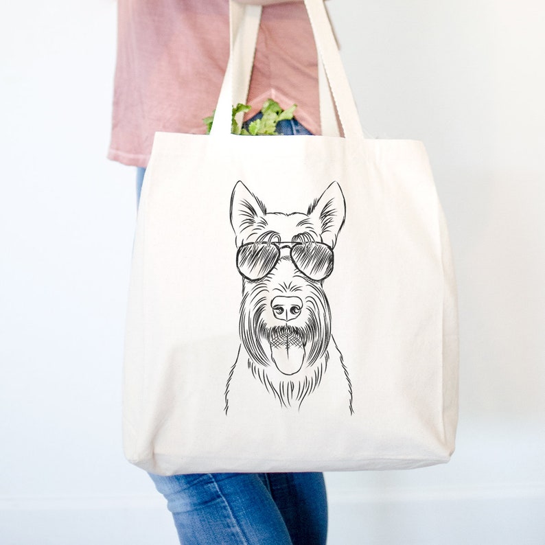 Oswald the Scottish Terrier Tote Bag Scottish Terrier Owner Gifts For Dog Owner
