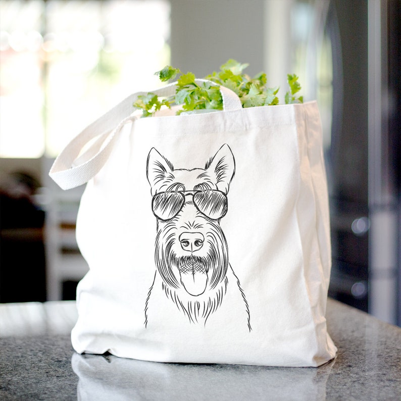 Oswald the Scottish Terrier Tote Bag Scottish Terrier Owner Gifts For Dog Owner