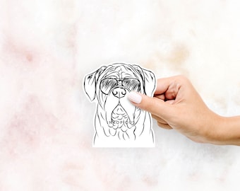 Felix the Dogue de Bordeaux -  Decal Sticker, Gifts For Dog Lovers