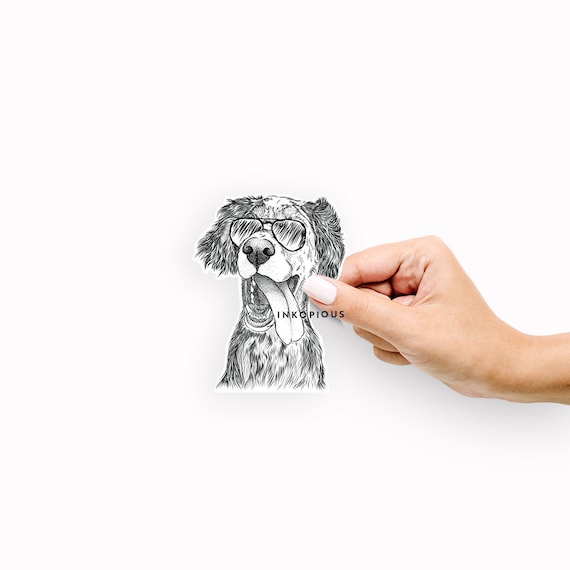 Renly the English Setter -  Decal Sticker, Gifts For Dog Lovers