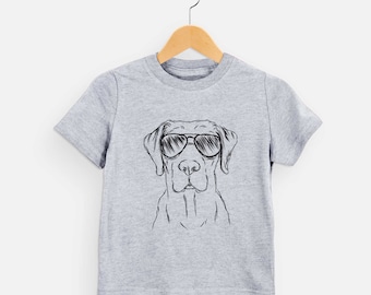 Rowdy the Labrador Retriever Dog Sunglasses - Kids Dog Tshirt - Animal Glasses T Shirt - Children Girl Boy Unisex Clothing