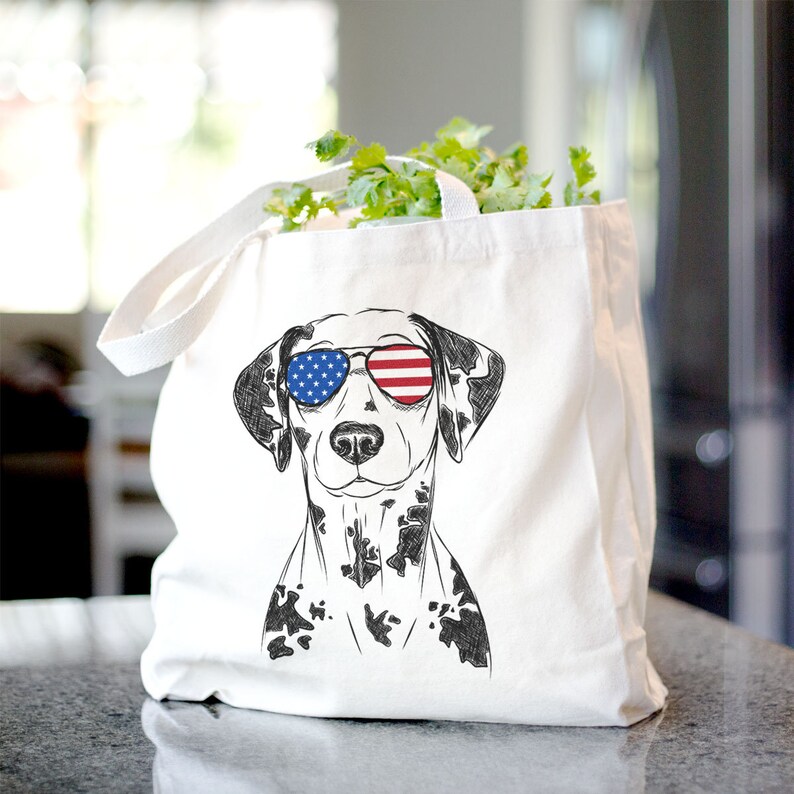 Spot the Dalmatian Canvas Tote Bag Gifts For Dog Owner, Dalmatian Tote Bag, Dog Lover Bag, Dalmatian Gift, Dalmatian Bag, Cool Dog Bag image 5