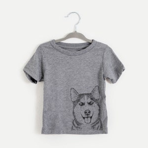 Sesi the Siberian Husky - Shirt - Kids Dog Tshirt - Animal Glasses T Shirt