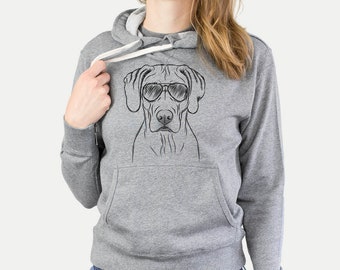 RHODESIAN RIDGEBACK Herz heartbeat Hoodie Sweatshirt Pullover Unisex Hundemotiv 