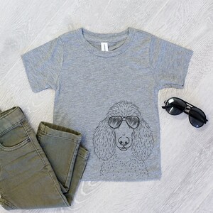 Giovanni the Poodle Shirt - Kids Dog Tshirt - Animal Glasses T Shirt, Poodle Shirt