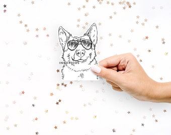 Austin the Heeler - Blue Heeler, Red Heeler Decal Sticker, Gifts For Dog Lovers