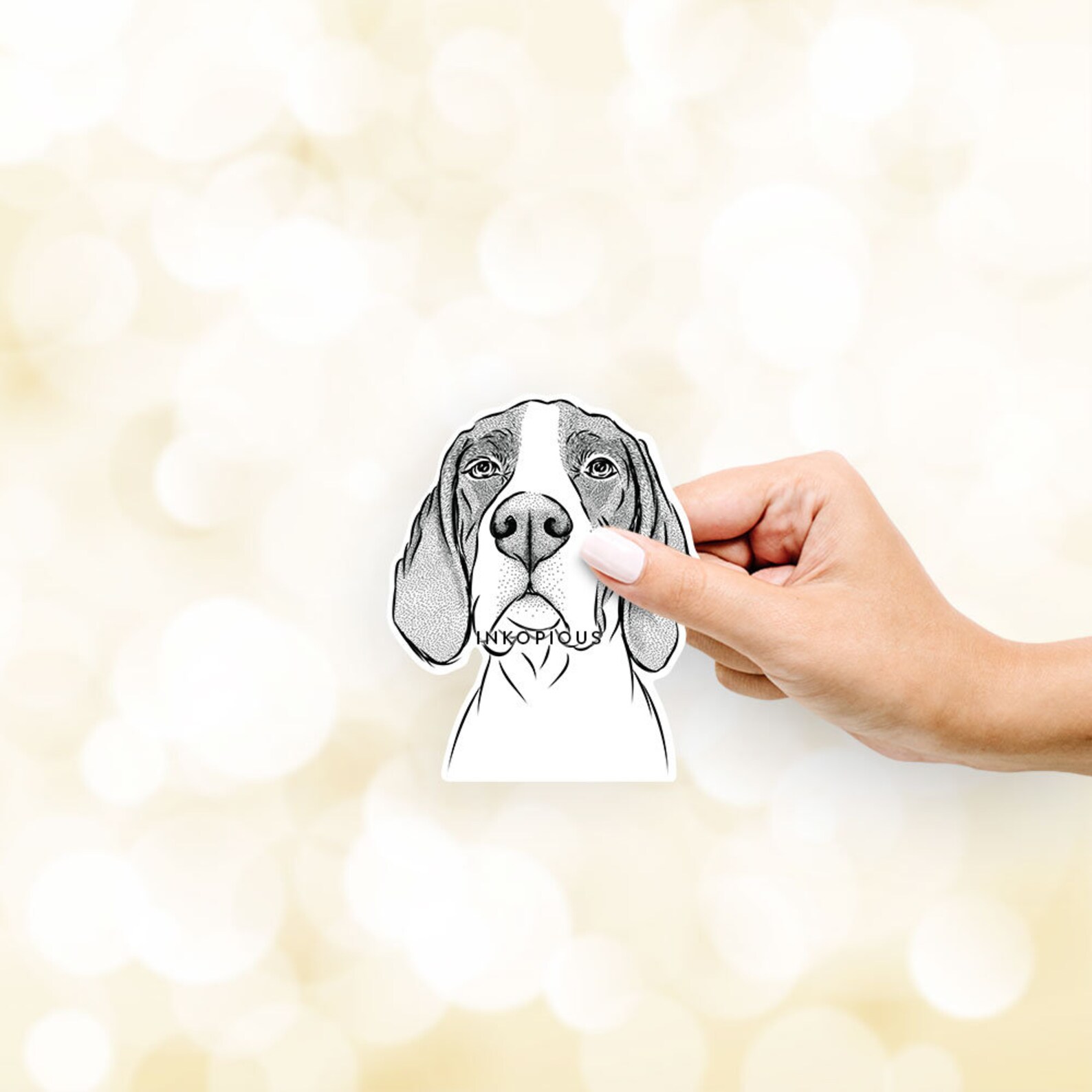 Liam the English Pointer - Decal Sticker, Gifts for Dog Lovers - Etsy