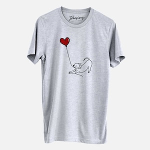 Chihuahua Heart String Crewneck T-shirt  | Funny Dog Shirt | Dog Mom Gift | Christmas Present for Dog Owner | Valentines Present