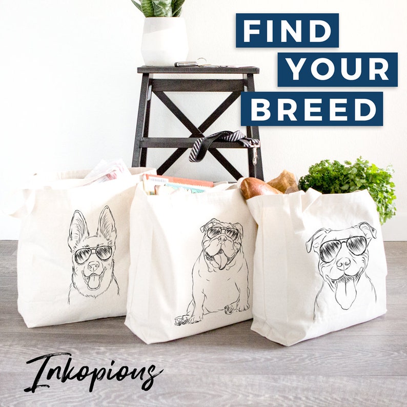 Mattis the German Shorthair Canvas Tote Bag USA USA Dog Tote Dog Lover Gift Doggy Bag German Shorthaired Pointer